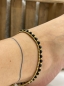 Preview: Zweireihiges Perlenkettchen für das Fussgelenk im Boho-Stil - Liv