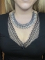 Mobile Preview: Silberne Boho-Stil Halskette mit Blattanhängern "Fenja"