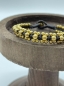 Preview: Armband mit goldenen Perlen und schwarzen Kordeln "Ginny"