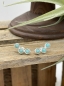 Mobile Preview: Ohrringe mit drei türkis Steinen aus Amazonit