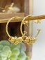 Preview: Gold Ohrringe mit Goldperlen-Anhänger, Lenja PinkSand