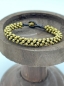 Mobile Preview: Armband mit goldenen Perlen und schwarzen Kordeln "Gemma"
