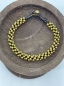 Mobile Preview: Armband mit goldenen Perlen und schwarzen Kordeln "Gemma"