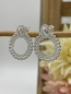 Mobile Preview: Silberne Ohrringe mit vielen, schön ausgearbeiteten Details "Zoa" Pink Sand