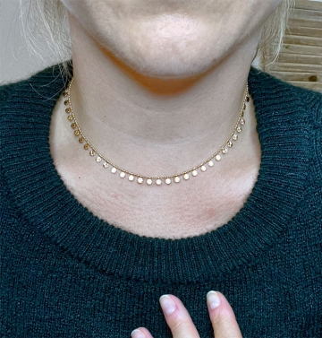 Zierliche Halskette aus Gold für Frauen - Milly