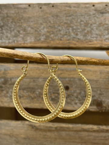 Goldene Boho-Ohrringe im indischen Stil "Asami"